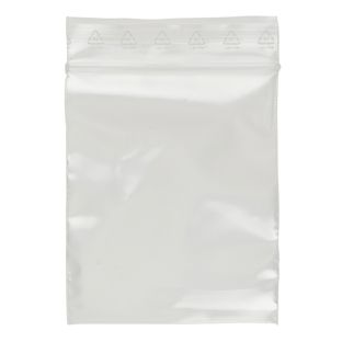 Druckverschlussbeutel, PE-Folie 80 x 120 mm | 90 µm