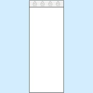 Druckverschlussbeutel, PE-Folie 60 x 160 mm | 50 µm