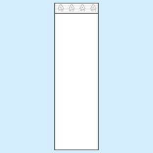 Druckverschlussbeutel, PE-Folie 80 x 250 mm | 50 µm