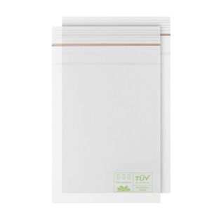 Druckverschlussbeutel, umweltfreundliche PLA-Folie 120 x 170 mm 