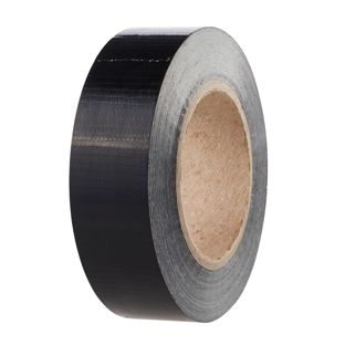 Gewebeband stark und permanent klebend schwarz  | 38 mm