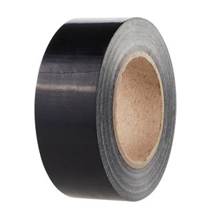Gewebeband stark und permanent klebend schwarz  | 48 mm