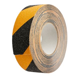 Antirutsch Klebeband, schwarz/gelb 50 mm