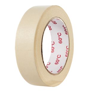Kreppband weiß, 30 mm, flachkrepp, hitzebeständig bis 60°C 