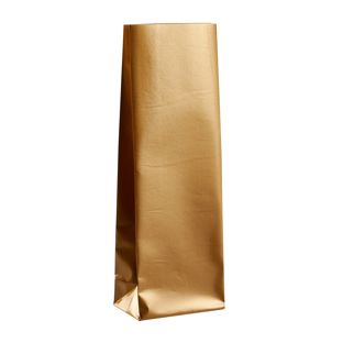 Blockbodenbeutel gold 70 x 40 x 205 mm 