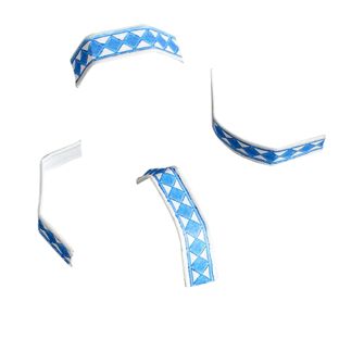 Clipbandverschluss weiß, blau | 33 mm