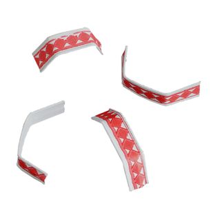 Clipbandverschluss weiß, rot | 40 mm