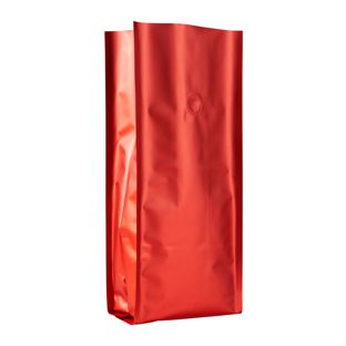 Kaffeebeutel mit Aromaschutzventil, rot 375 x 140 mm  