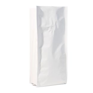 Kaffeebeutel mit Aromaschutzventil, weiß 375 x 140 mm  