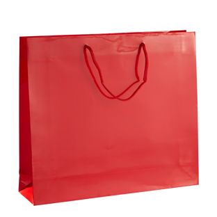 Geschenktasche, glänzend rot  | 40 x 35 x 10 cm 