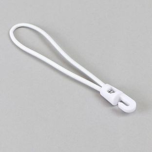 Gummispanner mit Haken 150 mm | weiß 