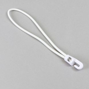 Gummispanner mit Haken 200 mm | weiß 