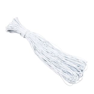 Gummischnur 2 mm weiß  | 100 m
