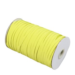 Gummiband 6 mm flach gelb  | 125 m
