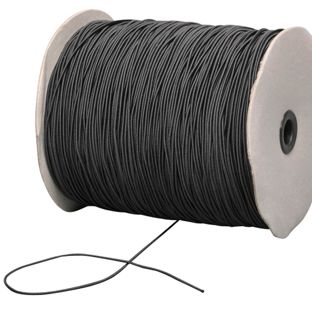Gummischnur 2,2 mm schwarz 
