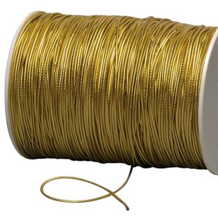 Gummischnur 2 mm gold  | 500 m