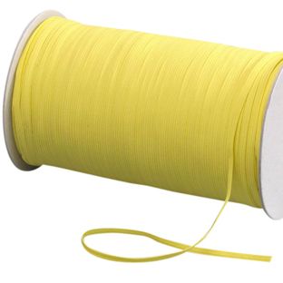 Gummiband 5 mm flach gelb | 500 m
