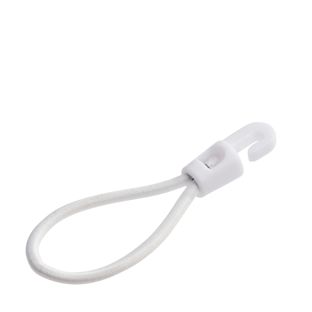 Gummispanner mit Haken 90 mm | weiß 