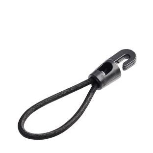 Gummispanner mit Haken 90 mm | schwarz 