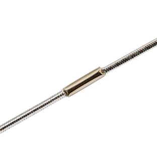 Gummizugschnüre zum Ring geschlossen silber | 410 mm