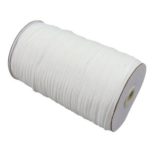 Gummischnur 3 mm, extra weich weiß  | 200 m