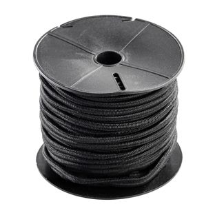 Gummiseil 4 mm, schwarz 