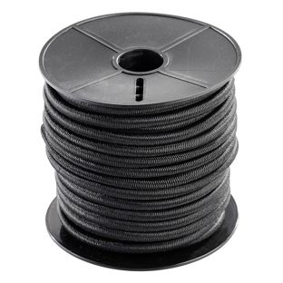 Gummiseil 6 mm schwarz 