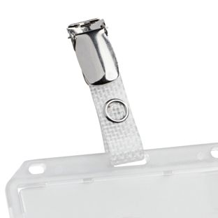 Namensschilder Clip, fadenverstärkt  