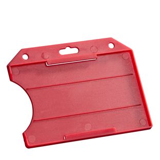 Ausweishüllen Hartplastik, offen rot 