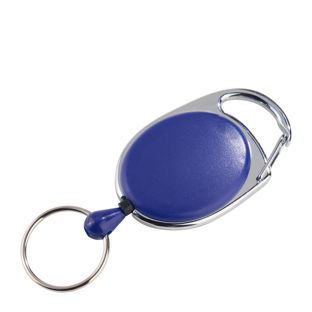Ausziehbarer Schlüsselanhänger blau