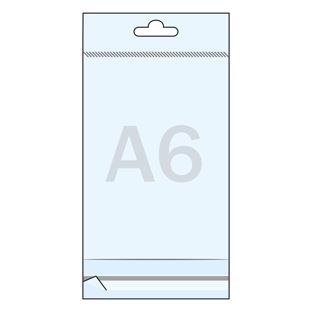 Headerbeutel, OPP-Folie 30 µm 110 x 155 mm 