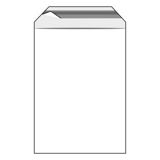 Klappenbeutel, wiederverschließbar, PE-Folie, transparent 300 x 400 mm