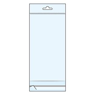 Headerbeutel, OPP-Folie 30 µm 115 x 220 mm 