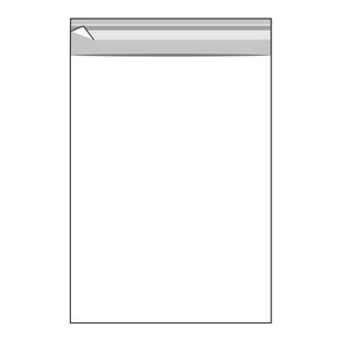 Klappenbeutel, umweltfreundliche PLA-Folie 225 x 310 mm
