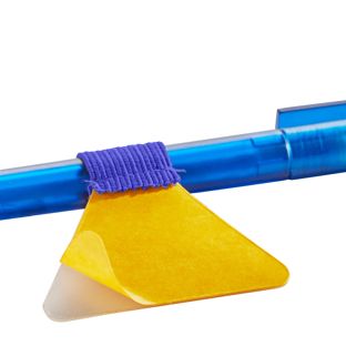 Stiftschlaufe zum Einkleben, für dünne Stifte blau 