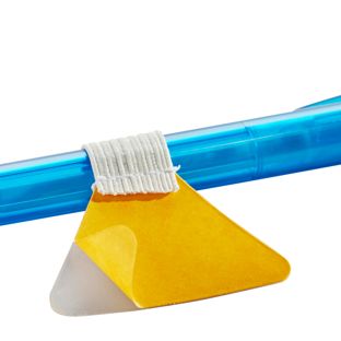 Stiftschlaufe selbstklebend weiß 