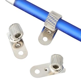 Stiftehalter aus Metall silber  | zum Einnieten, drehbar 