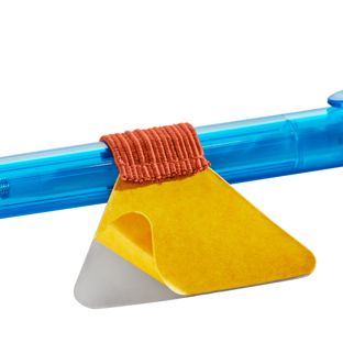 Stiftschlaufe selbstklebend orange
