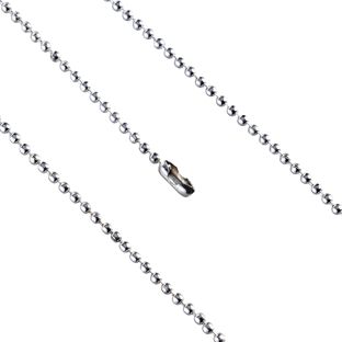 Kugelketten mit Verschluss 102 mm | 1.5 mm | silber  |  