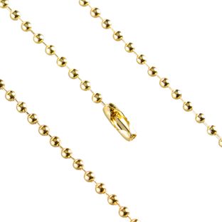 Kugelketten mit Verschluss 150 mm | 2.4 mm | gold  |  