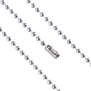 Kugelketten mit Verschluss 900 mm | 2.4 mm | silber  | nickelfrei 