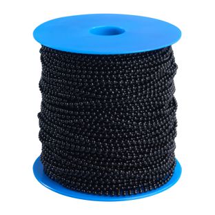 Kugelketten auf Rolle 100 m | 2.4 mm | schwarz  | Metall 