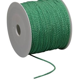 Atlaskordel auf Rolle, 2 mm x 100 m, Viskose hellgrün 