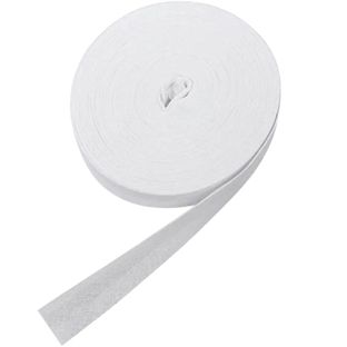 Schrägband, Baumwolle, 20 mm, weiß (Rolle mit 25 m) 