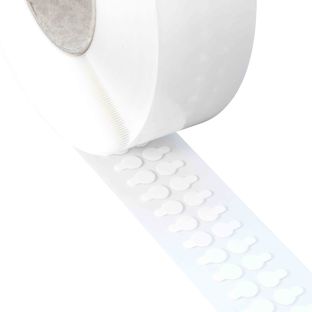 Doppelseitige Reinacrylat-Klebepunkte, 1 mm dick, stark/stark 10 mm | 3.000 STK