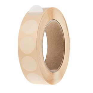 Papier-Klebepunkte transparent 25 mm | perforiert 