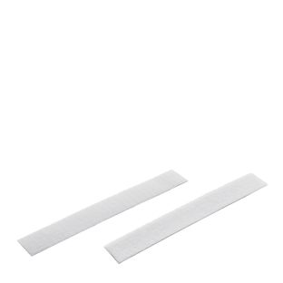 Klettband doppelseitig, Rolle mit 25 m 20 mm | weiß 