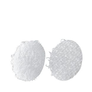 Klettpunkte auf Bogen, Set aus Haken und Flausch 10 mm | weiß | 216 STK | Set - Haken und Flausch