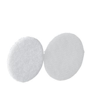 Klettpunkte auf Bogen, Set aus Haken und Flausch 45 mm | weiß  | Set - Haken und Flausch  | 96 Paar