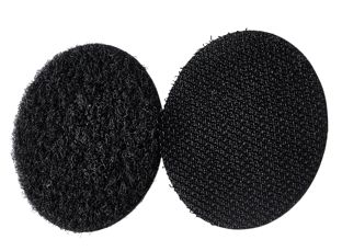 Klettpunkte auf Bogen, Set aus Haken und Flausch 45 mm | schwarz  | Set - Haken und Flausch  | 96 Paar